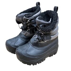 Kids Member's Mark Snow Boots Winter Fleece Lined Waterproof Size 9/10 Insulated